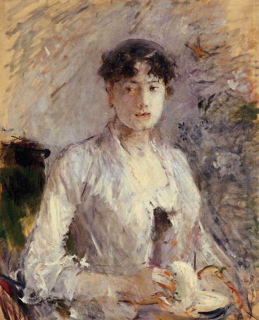 “Young Woman in Mauve” by Berthe Morisot